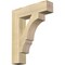 Ekena Millwork Balboa Block Rough Sawn Bracket, Douglas Fir, 4"W x 18"D x 22"H BKT04X18X22BOA05RDF - alternate 1